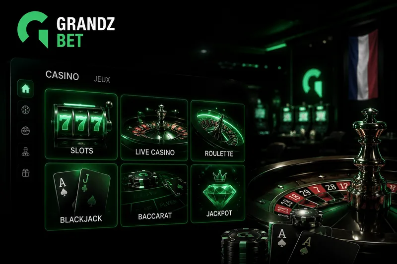 Casino en direct GrandzBet : roulette, blackjack et baccarat avec croupiers en live Evolution