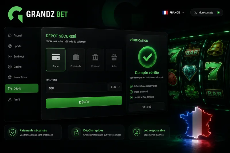 Plateforme casino GrandzBet avec plus de 7 000 jeux en ligne et casino en direct
